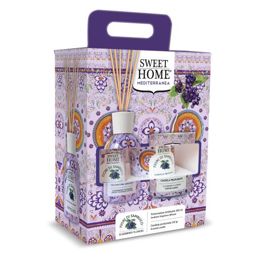 Profumatore per ambiente con Candela Fiori di Sambuco Sweet Home