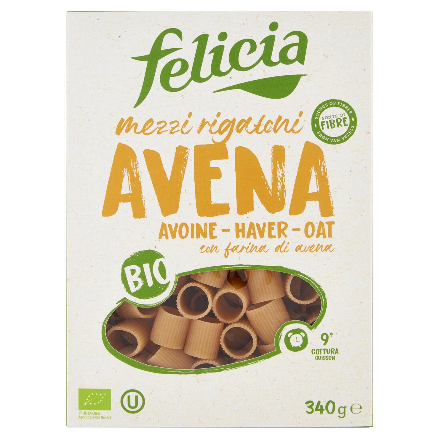 Mezzi Rigatoni all'Avena 340g Felicia