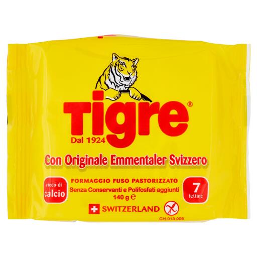 Fettine emmentaler Svizzero 7 pezzi 140g Tigre