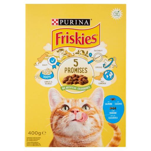 Friskies salmone e tonno per gatto 400g Purina