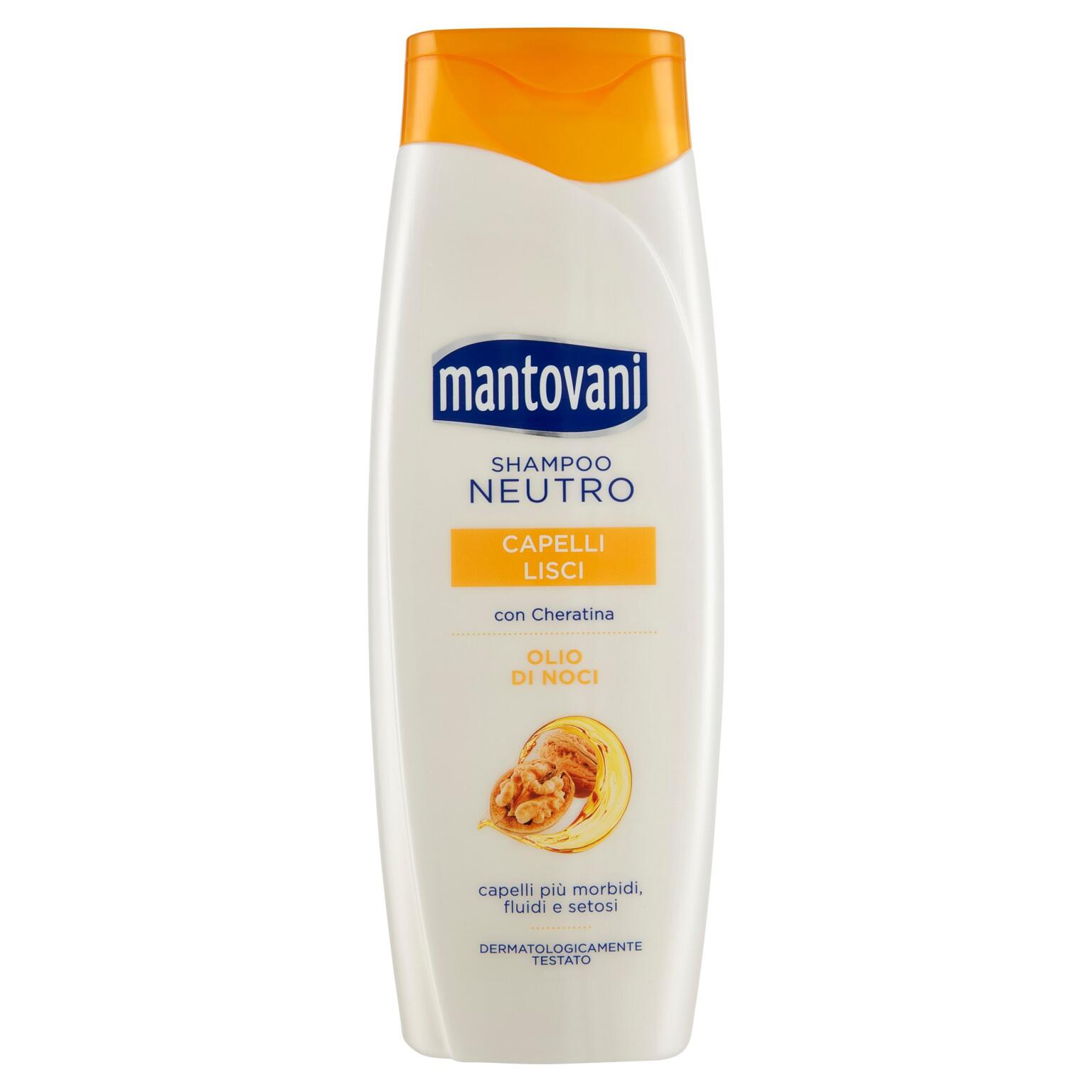 Shampoo capelli lisci 400ml Mantovani