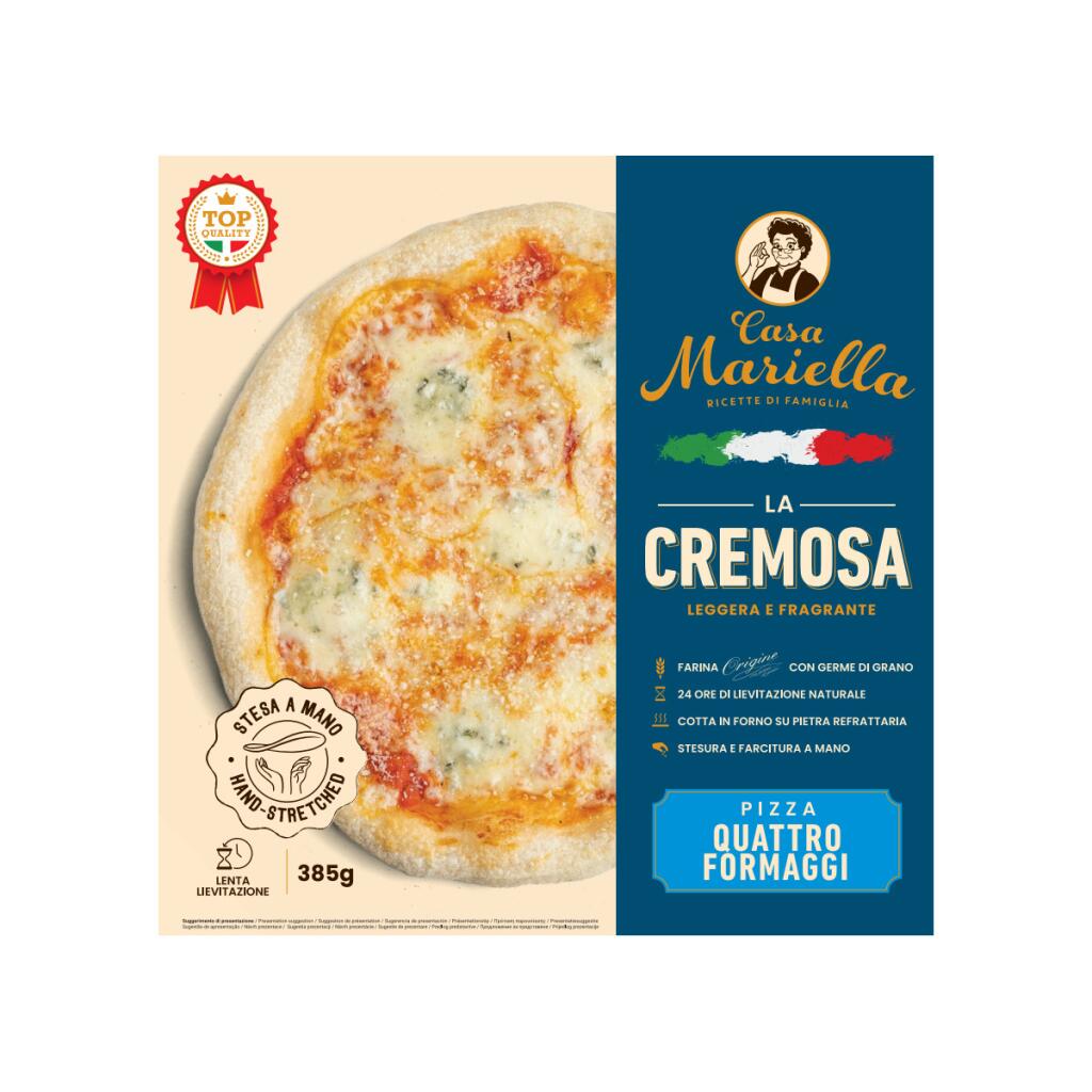 Pizza 4 Formaggi 385g Casa Mariella