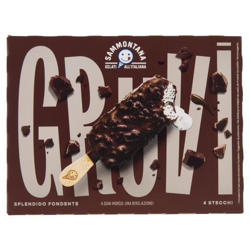 Stecco Gruvi 4pezzi Spendido Fondente 240g Sammontana