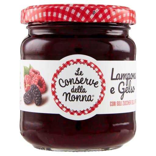 Composta di Lampone e More di Gelso senza zuccheri aggiunti 210g Le Conserve della Nonna