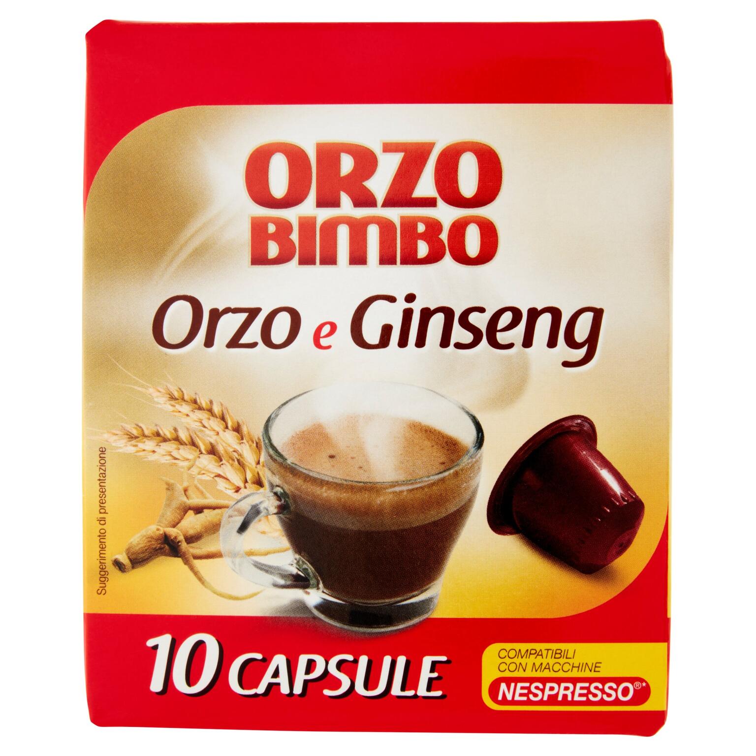 Capsule Orzo e Ginseng 10pz Orzo Bimbo
