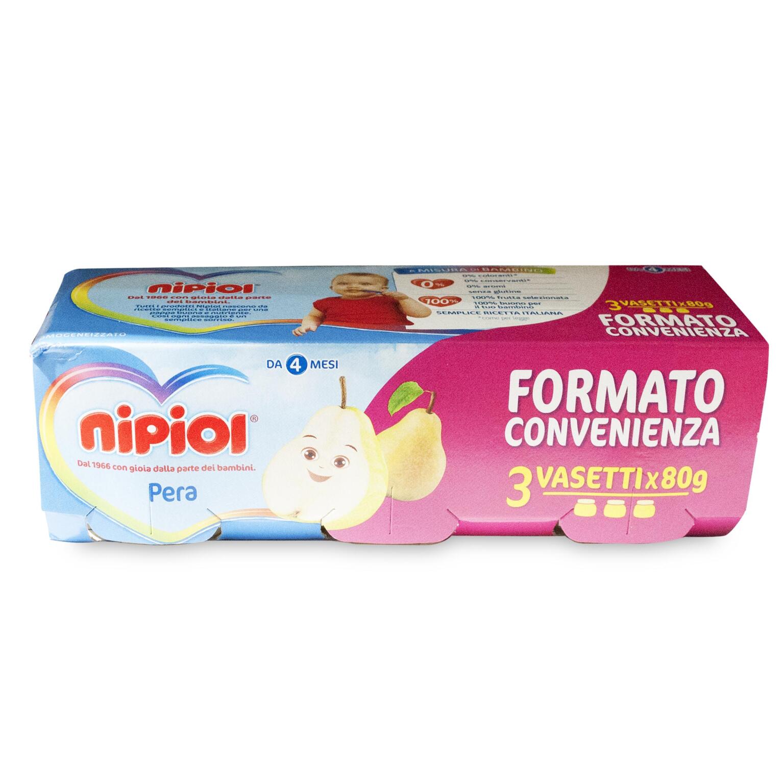Omogeneizzati pera 3x80g Nipiol