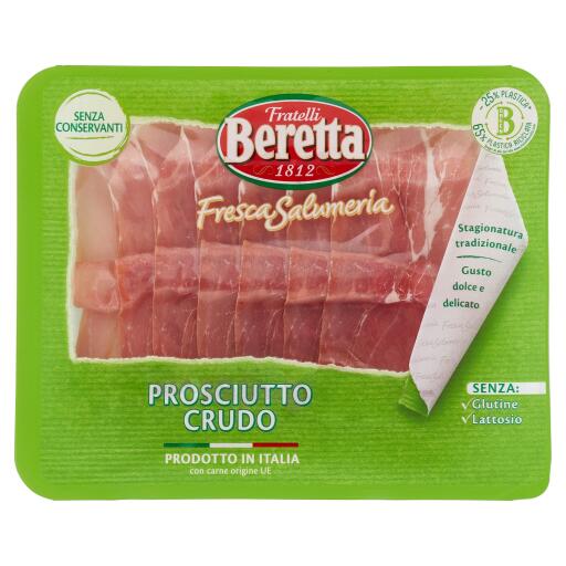 Prosciutto crudo alta qualità 100g La fresca salumeria Fratelli Beretta