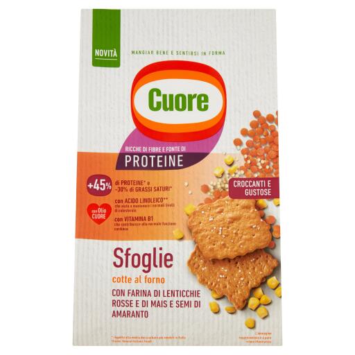 Sfoglie Proteiche Lenticchie 170G Cuore