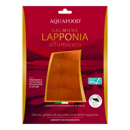 Salmone norvegese affumicato Lapponia 100g Aquafood