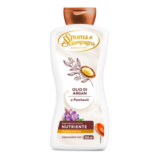 Bagno crema all'argan 650ml Spuma di sciampagna