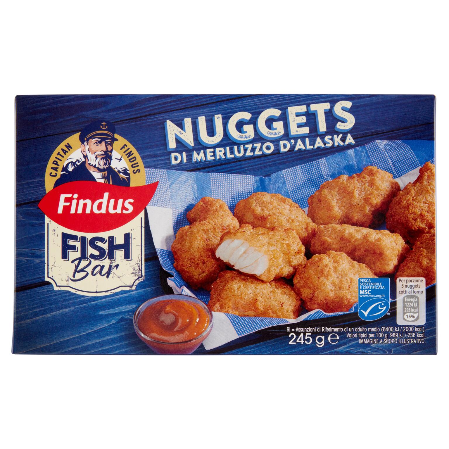 Nuggets di merluzzo in pastella 245g Findus