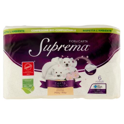 Carta igienica 6rotoli 3veli profumata Suprema