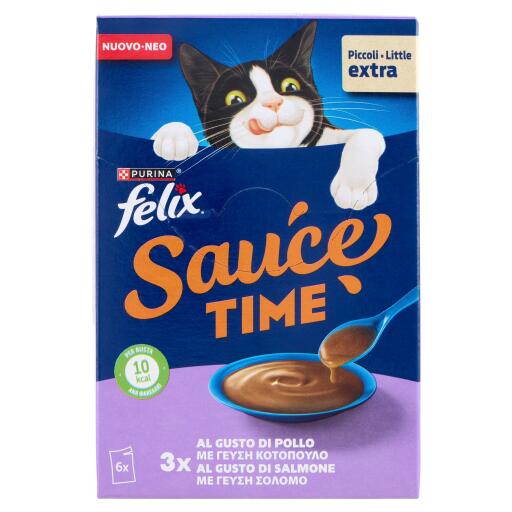 Felix extra sauce pollo e salmone 6x40g
