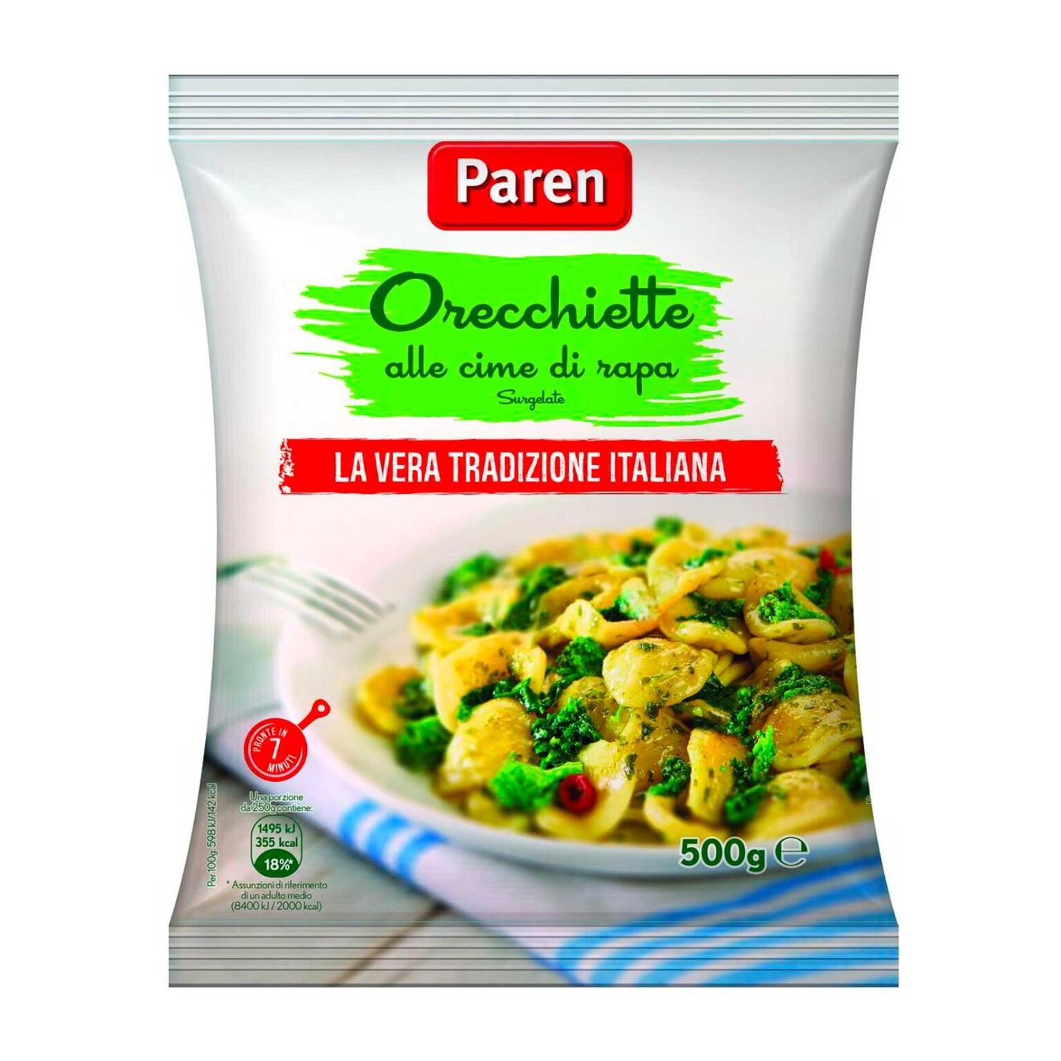 Orecchiette alle cime di rapa 500g Paren
