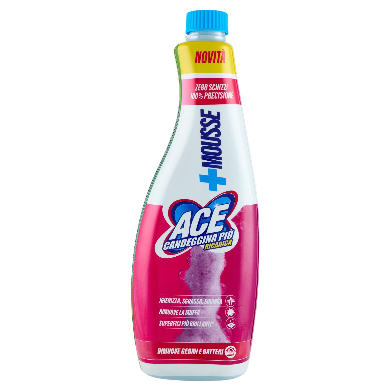 Ace Candeggina +Mousse ricarica da 690ml