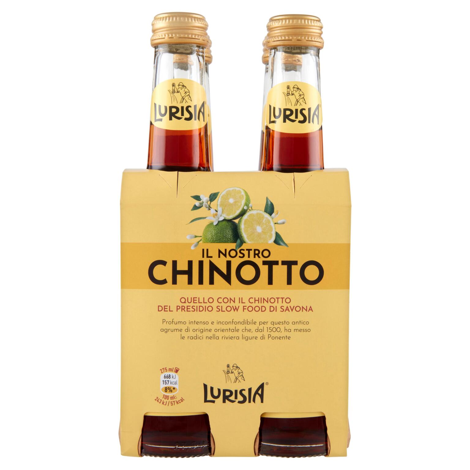 Chinotto 4x275ml Lurisia in vetro