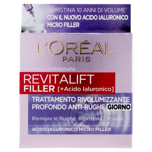 Crema viso Revitalift Filler trattamento anti-rughe rivolumizzante 50ml L'Oreal