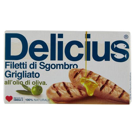 Filetti di sgombro all'olio d'oliva grigliati 85g Delicius