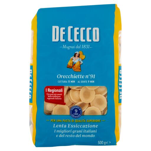 Orecchiette baresi di semola di grano duro 500g Divella