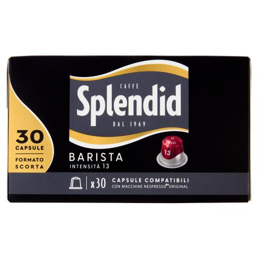 30 Capsule Caffè Splendid barista intensità 13 compatibili con macchine Nespresso