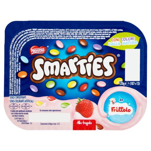 Fruttolo yogurt e smarties fragola 125g Nestlé