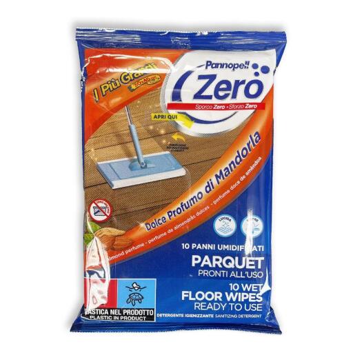 Panni igienizzanti per pavimenti pronto all'uso per parquet Pannopell zero