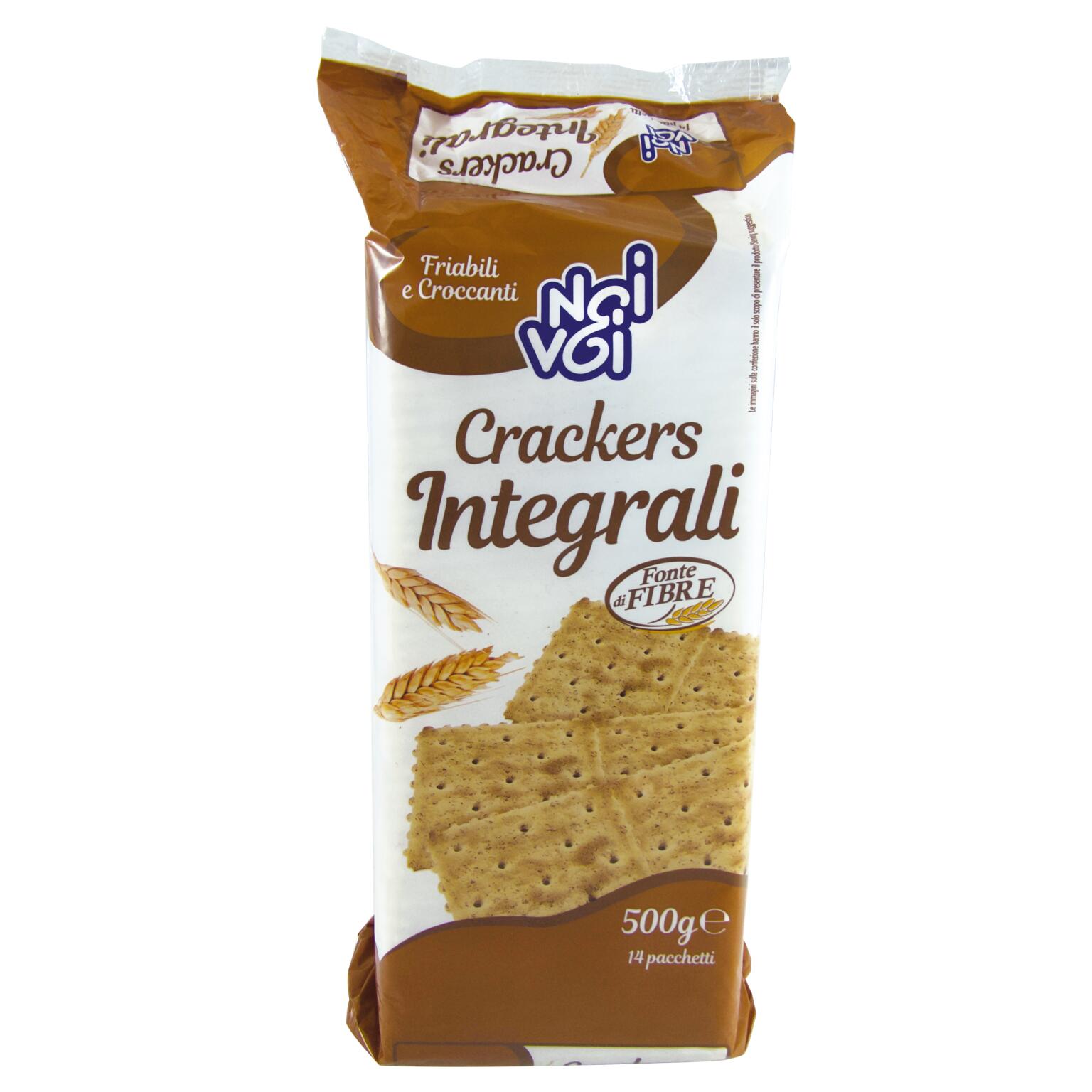 Crackers integrali 500g Noi&voi