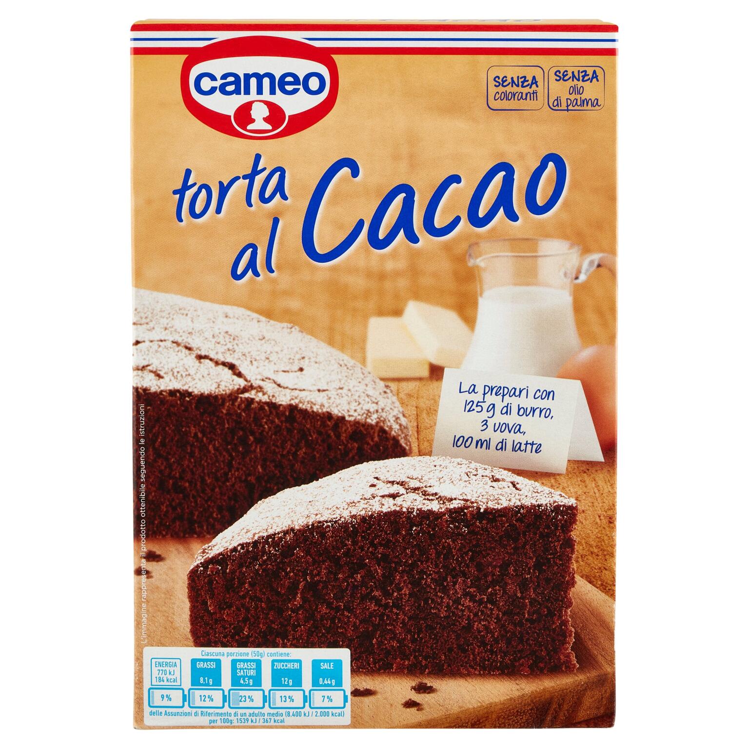 Torta al cacao 448g Cameo
