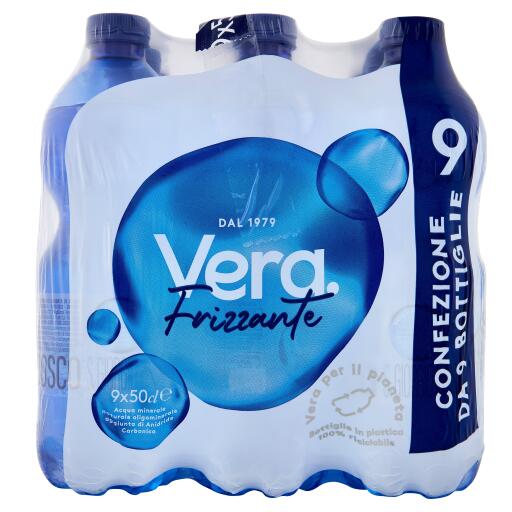 Acqua vera frizzante 9x50cl