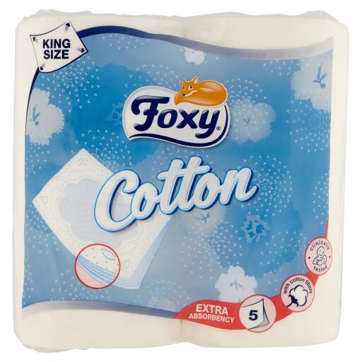 Carta igienica Cotton da 4rotoli 5 veli