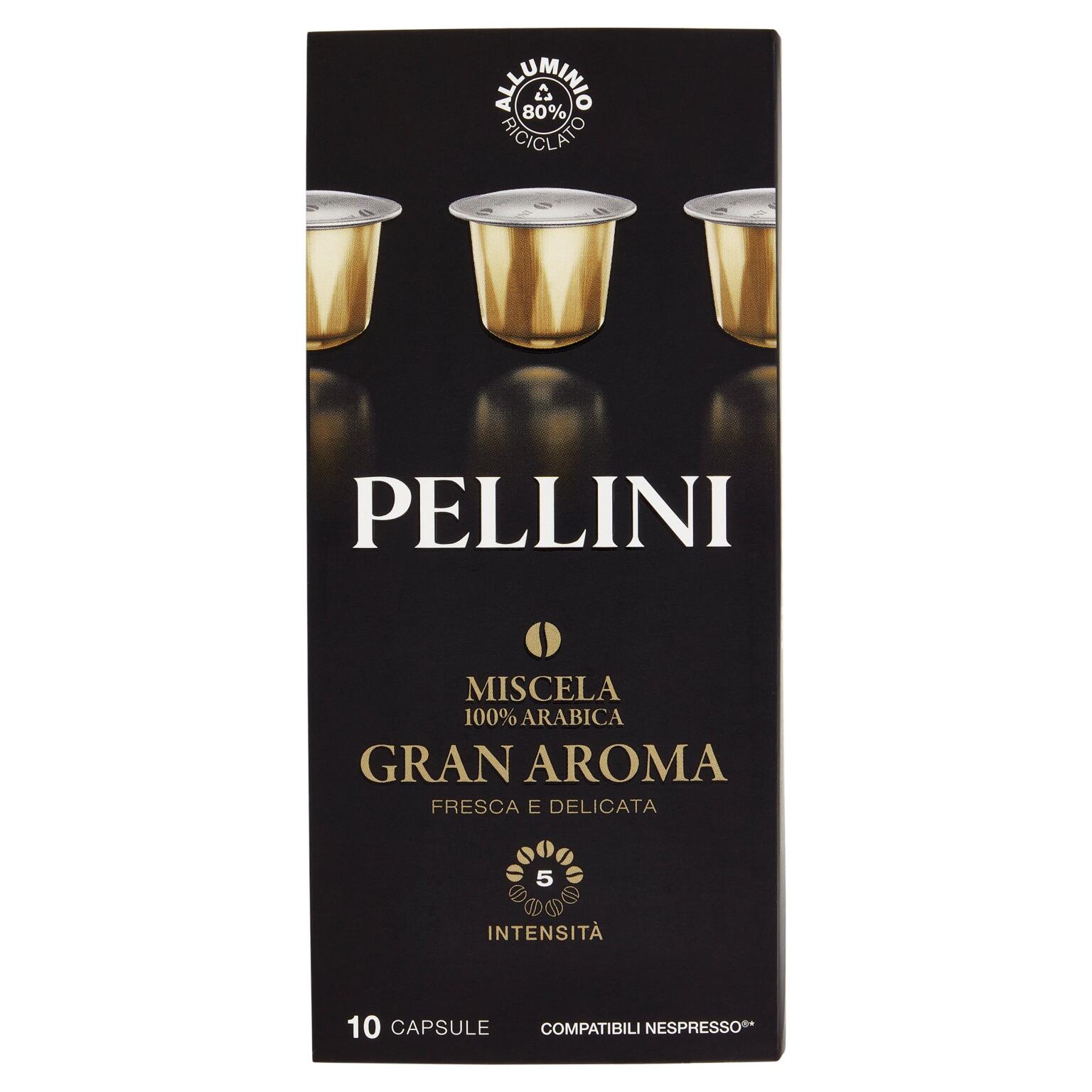 10 Capsule di caffè miscela cremoso intensità 7 Compatibili Nespresso