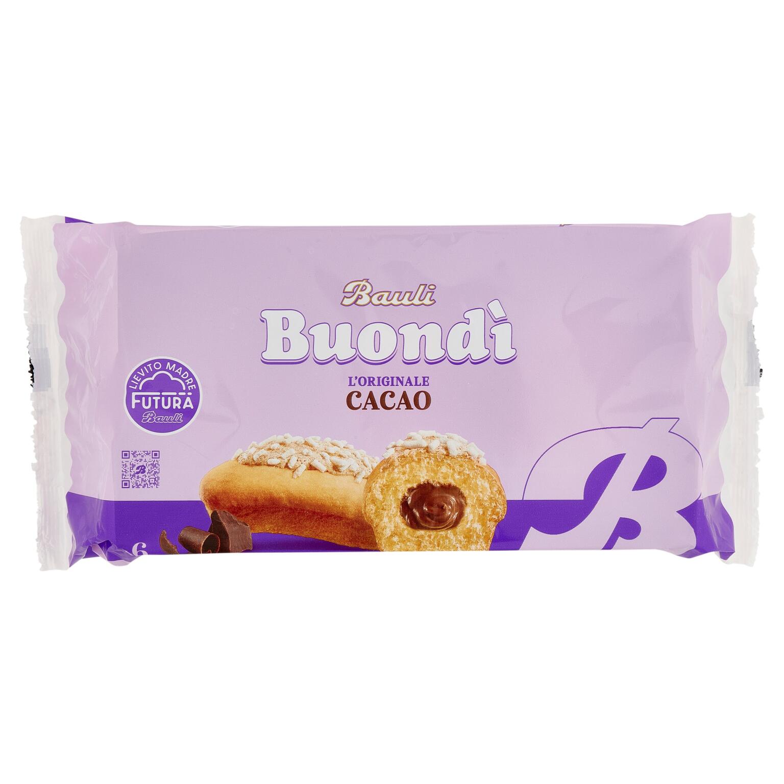 Buondì gusto cacao 258g 6 pezzi Bauli
