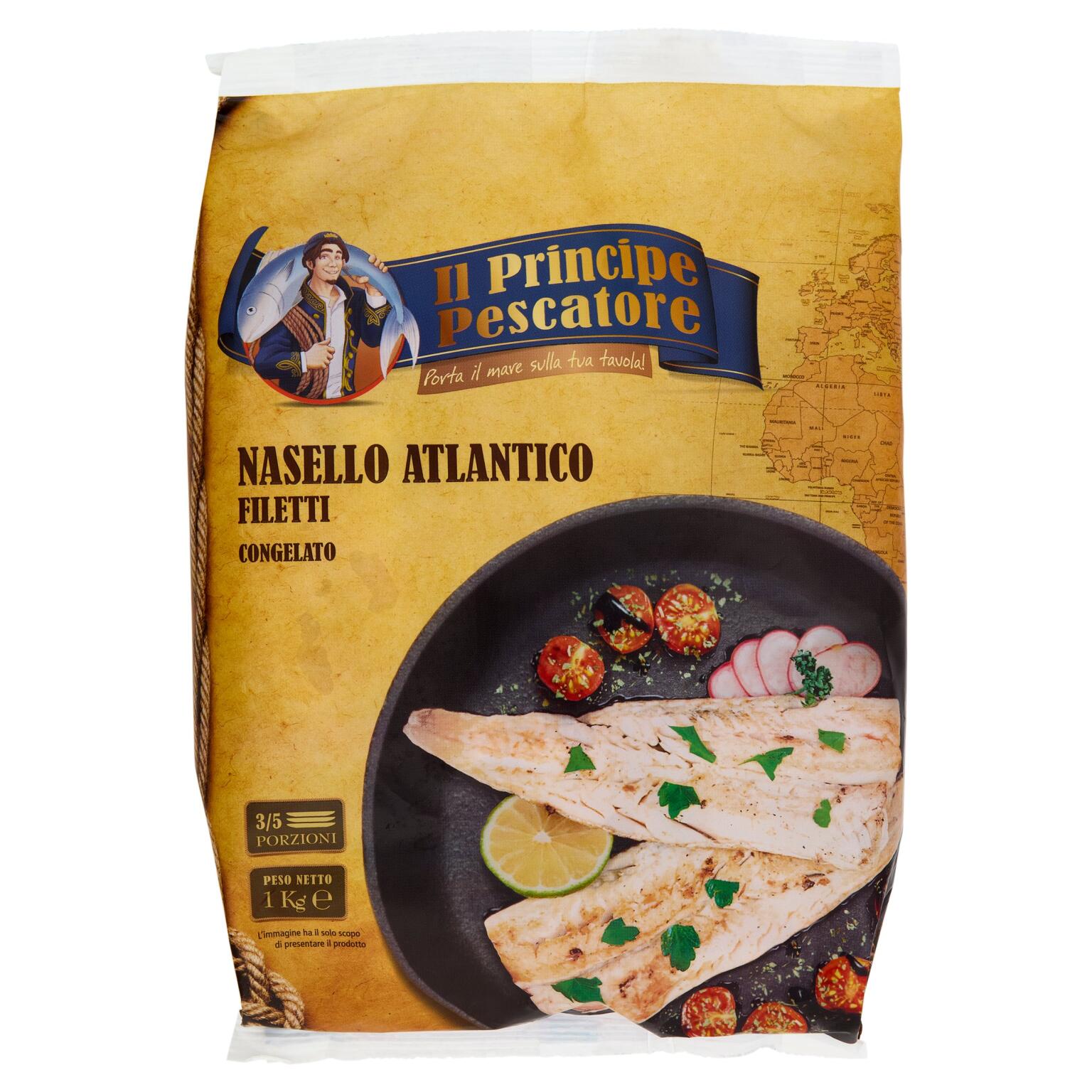 Filetto di nasello atlantico 1kg Il principe pescatore