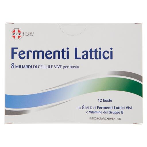Integratore fermenti lattici 12 bustine 30g Matt