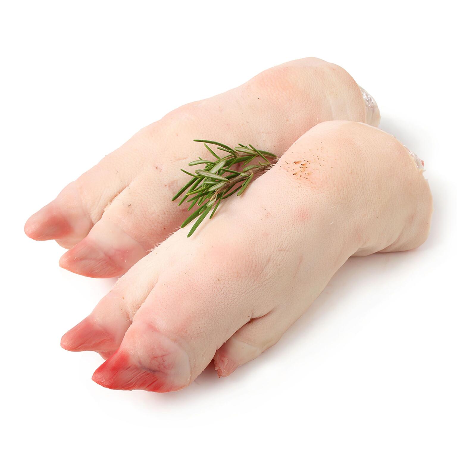 Piedini di Suino Tagliati a  meta'