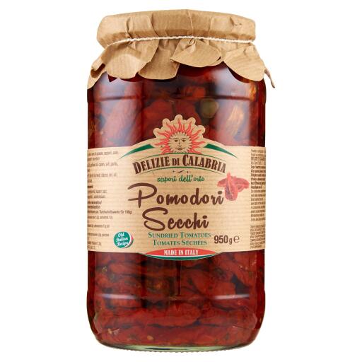 Pomodori secchi in olio di semi di girasole 950g Delizie di Calabria