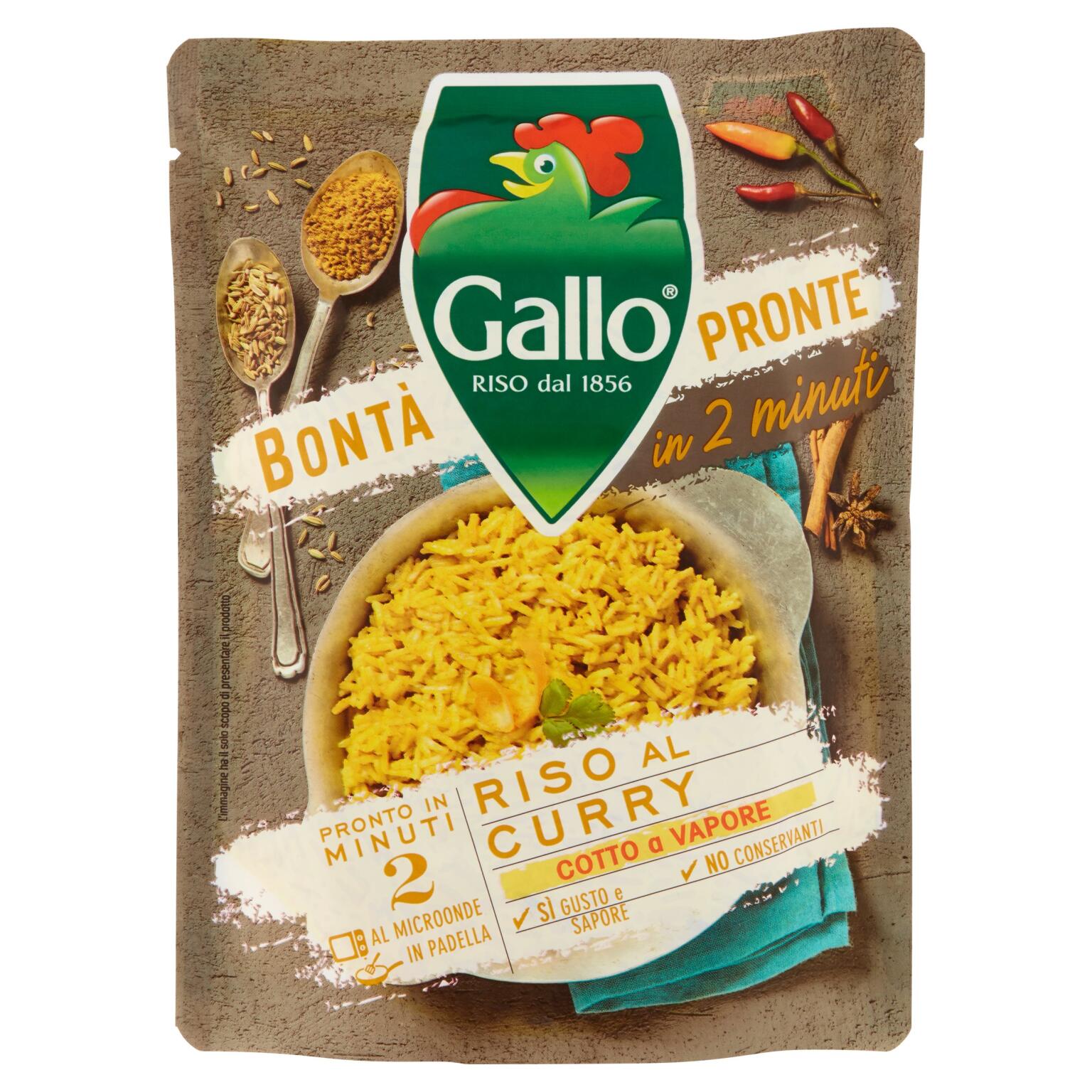 Riso Gallo al curry da 250g Bontà Pronte