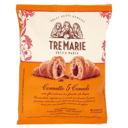 Cornetto ai 5 Cereali e frutti di bosco 390g Tre Marie