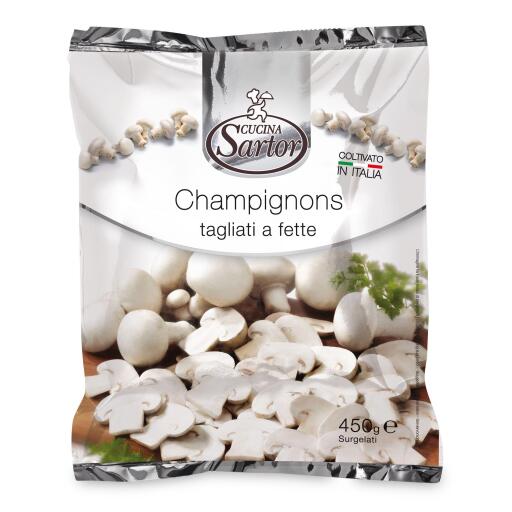 Funghi champignons tagliati a fette 450g Sartor