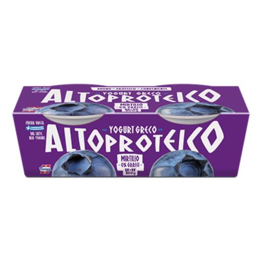 Yogurt Greco altoproteico Mirtillo 0% 2x150g Neogal