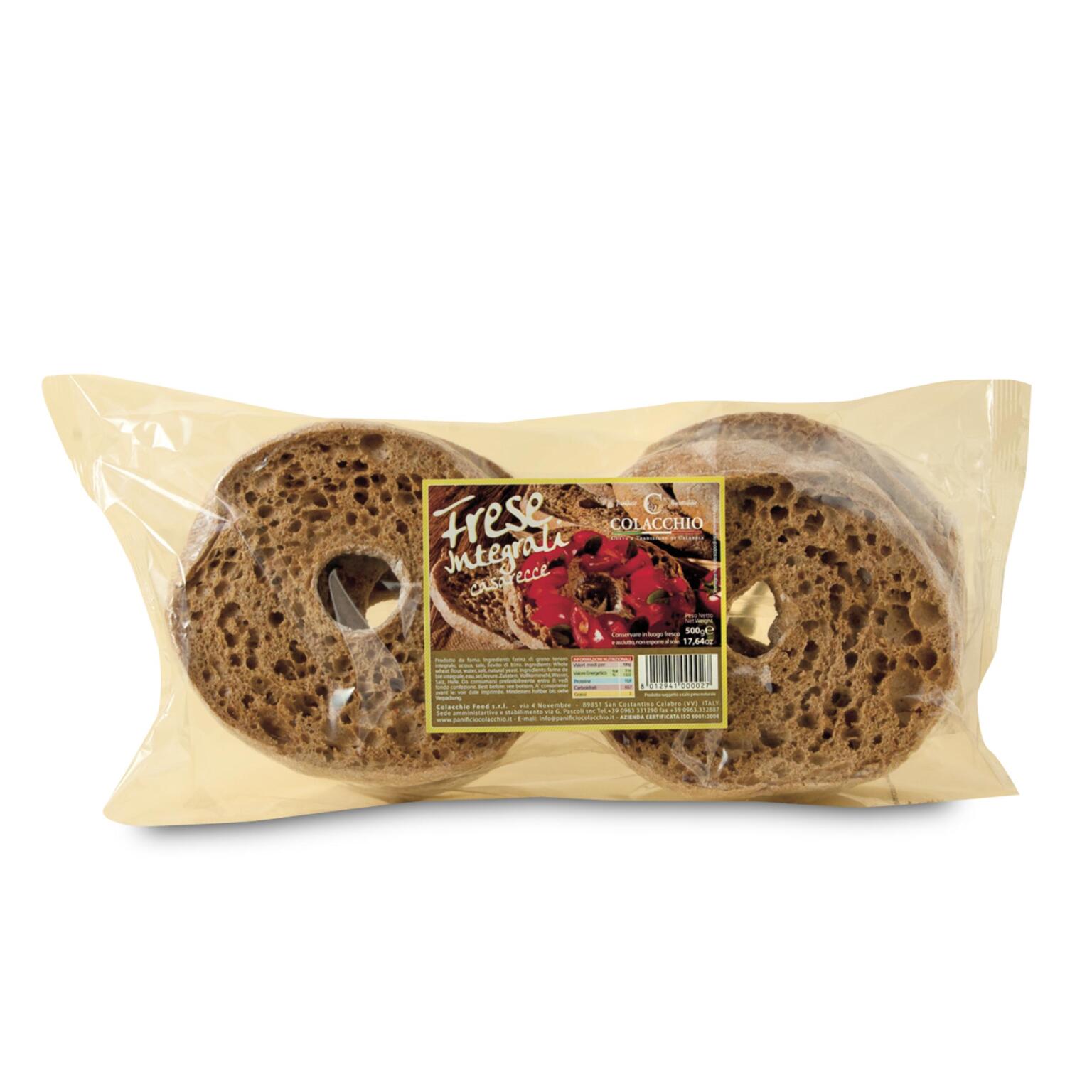 Frese integrali caserecce di grano tenero 500g Colacchio