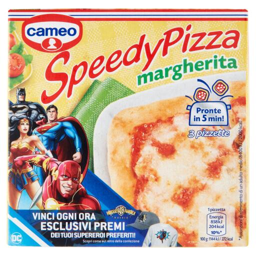 Speedy pizza margherita confezione 3 pezzi 225g Cameo
