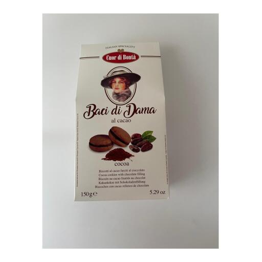 Baci di Dama al Cacao Cuor di Bontà 150g Rippa
