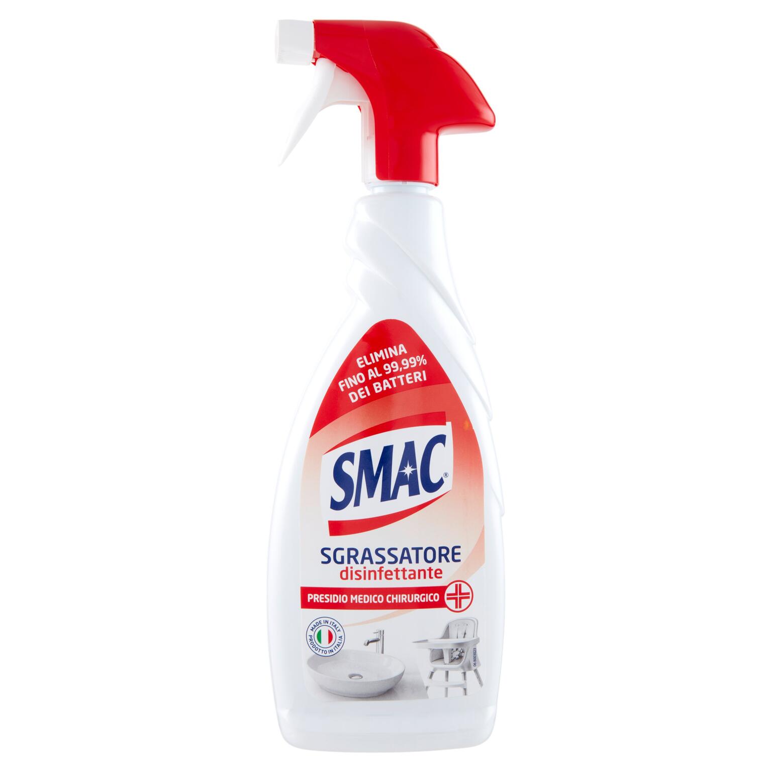 Sgrassatore disinfettante spray 650ml Smac