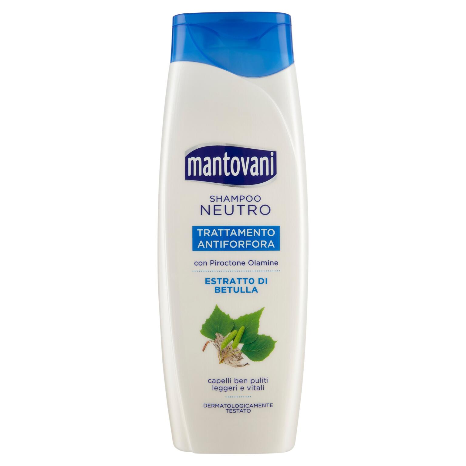 Shampoo neutro antiforfora 400ml Mantovani