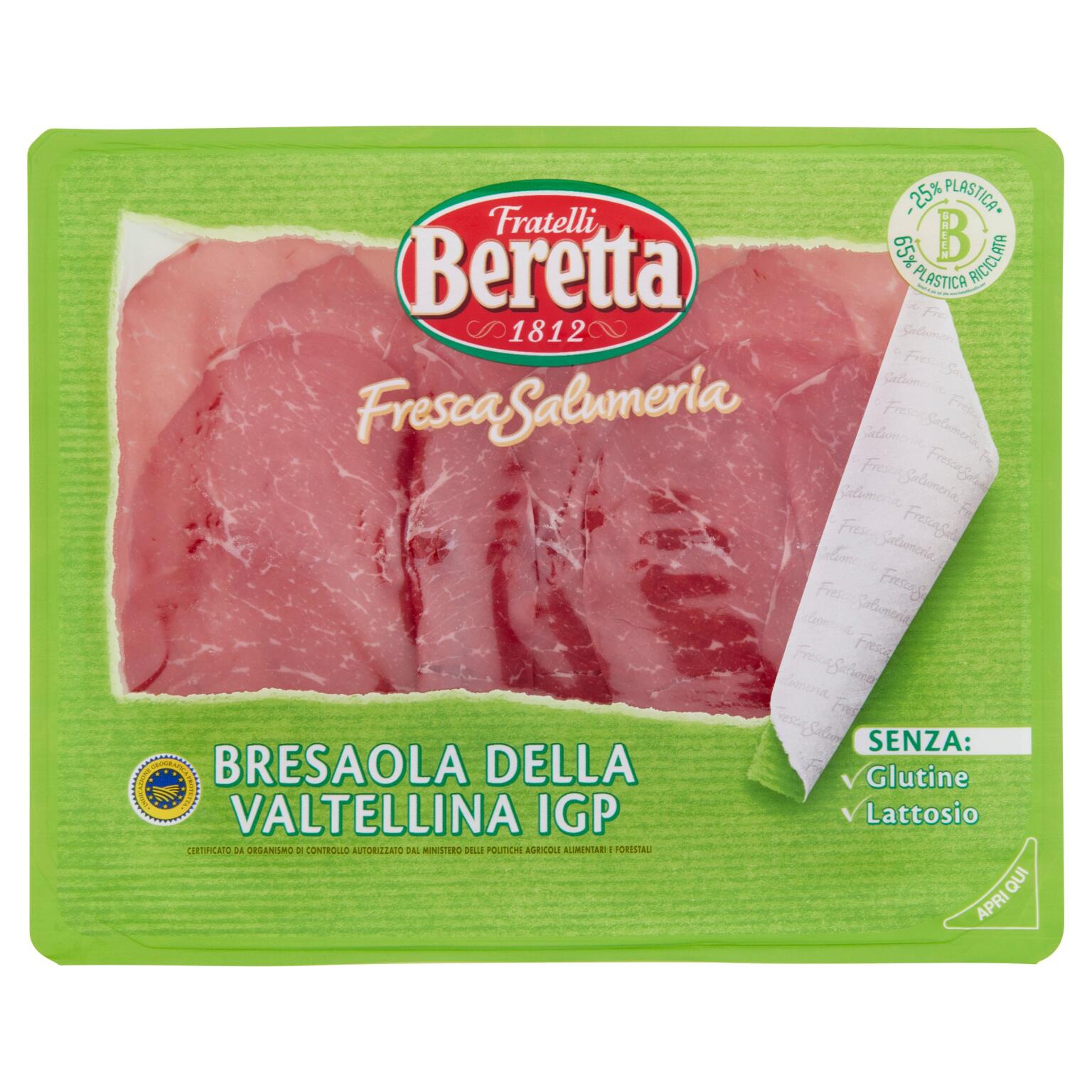 Bresaola della Valtellina Igp 80g Fresca Salumeria Beretta