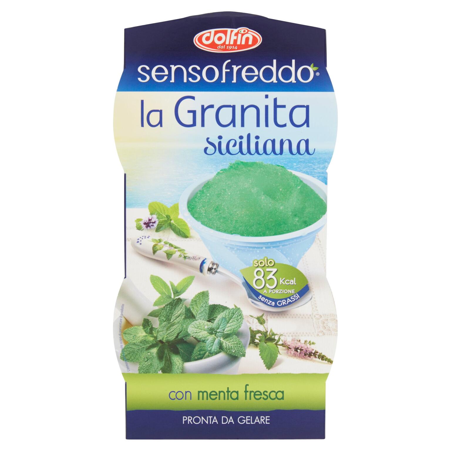 Granita alla Menta 2x100ml Sensofreddo Dolfin
