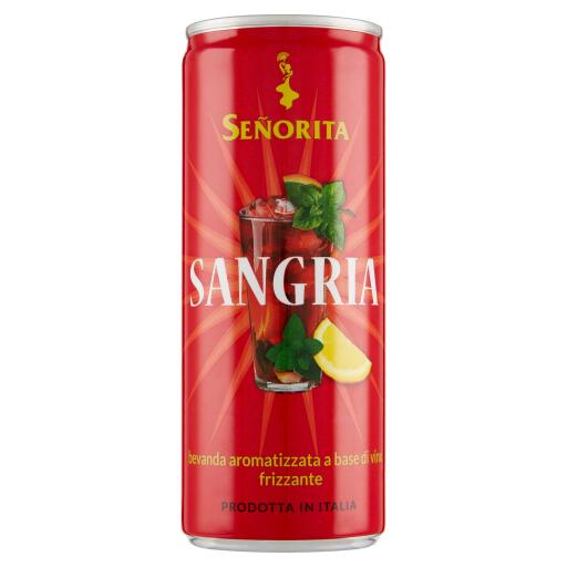 Sangria Bevanda Aromatizzata a Base di Vino Frizzante 250ml Senorita Sangria