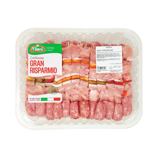 Spiedissimo di pollo, tacchino e suino