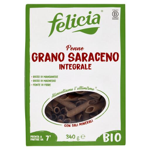 Penne rigate al grano saraceno, bio, 340g, Felicia